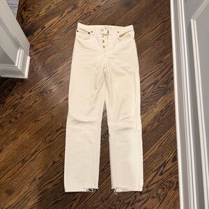 Agolde Cream Women's Jeans - Size 24